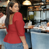 Blusa Push-up roja